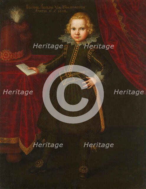 Portrait of Johann Adolf von Holzhausen, 1608. Creator: Jacob Van Der Doordt.
