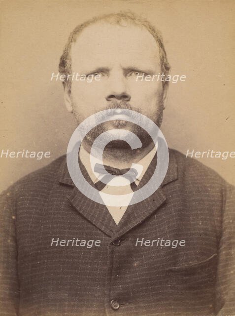 Miaglia. Bernard. 41 ans, né à Giaglione (Italie). Cordonnier. Anarchiste. 9/3/94., 1894. Creator: Alphonse Bertillon.