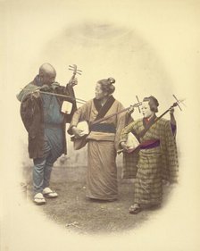 Street Musicians, 1866-1867. Creator: Felice Beato.