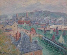 L’avant port de Fécamp (Normandie), 1920. Creator: Loiseau, Gustave (1865-1935).