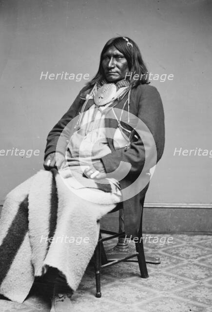 Sac & Fox Indian Chiefs / Group of Indians, between 1855 and 1865. Creator: Unknown.