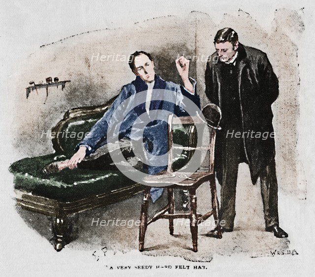 'A Very Seedy Hard Felt Hat', 1892. Artist: Sidney E Paget.