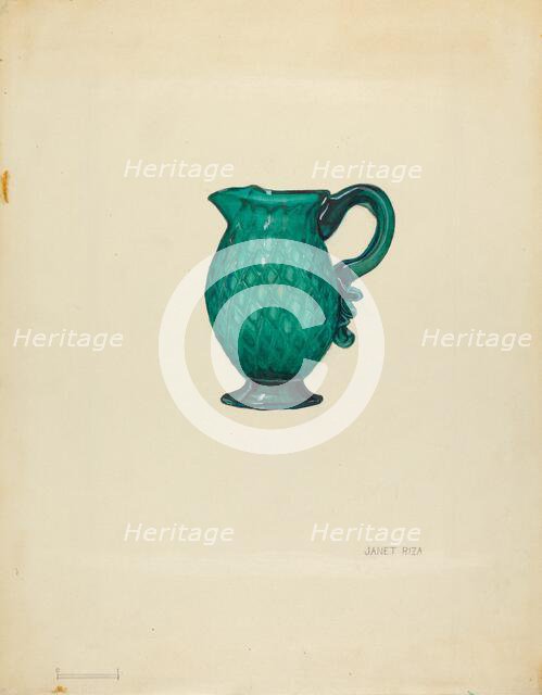 Cream Pitcher, c. 1940. Creator: Janet Riza.