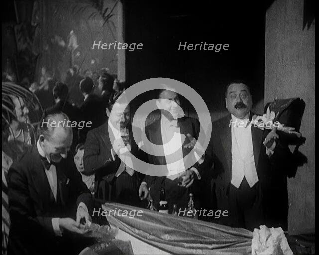Four Male Civilians Standing Together. They Smile For the Camera, 1924. Creator: British Pathe Ltd.