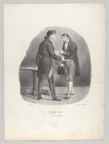 Chap. XII: Je le savais (I thought as much), 1824. Creator: Victor Adam.