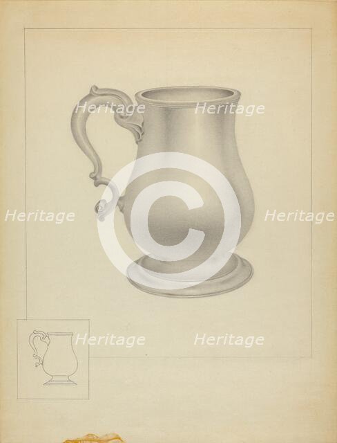 Silver Mug, c. 1936. Creator: Isidore Steinberg.