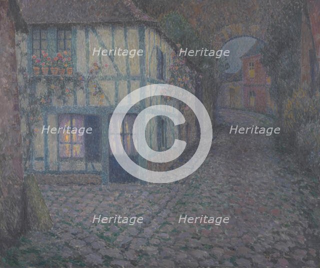 Old street at Twilight, Gerberoy, 1924. Creator: Le Sidaner, Henri (1862-1939).