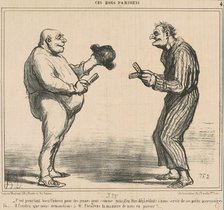 C'est pourtant bien facheux pour ..., 19th century. Creator: Honore Daumier.