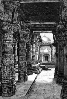Interior of a Jaina Temple, Mount Abu, Rajasthan, India, 1895. Artist: Unknown