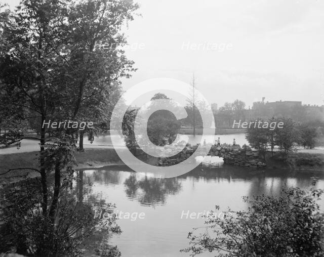 The Lake, Lincoln Park, Cincinnati, Ohio, c.between 1900 and 1910. Creator: Unknown.