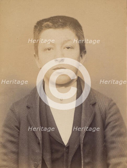 Marty. Louis. 20 ans, né à Lacanne (Tarn). Tailleur d'habits. Anarchiste. 9/3/94., 1894. Creator: Alphonse Bertillon.