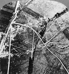 The Hindenburg Line from 8000 feet, France, World War I, c1916-c1918. Artist: Realistic Travels Publishers