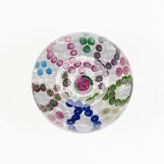 Paperweight, Clichy, c. 1845-60. Creator: Clichy Glassworks.