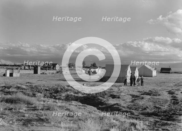 Housing of families living on (WPA) jobs, Kern County, California, 1938. Creator: Dorothea Lange.