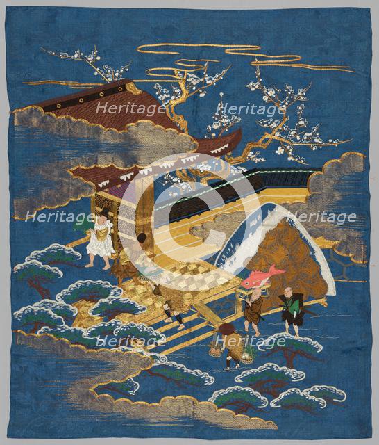 Embroidered Fukusa, late 1800s-early 1900s. Creator: Unknown.