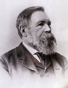 Frederick Engels (1820-1895), German socialist theorist, photography, 1890.