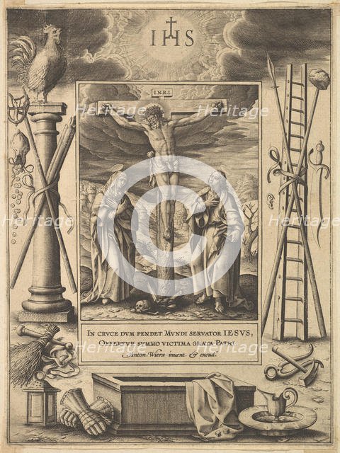 Christ on the Cross, before 1604. Creator: Antonius Wierix.