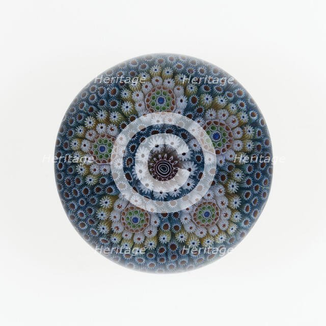 Paperweight, France, c. 1845-60. Creator: Saint-Louis Glassworks.