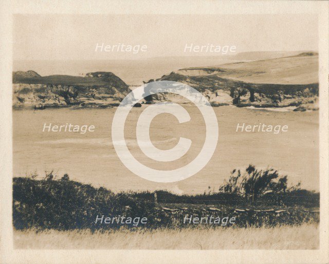 'Newquay - Porth Bridge', 1927. Artist: Unknown.