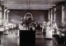 St Bartholomew's Hospital, London: nurses in a ward, c1908. Creator: Unknown.