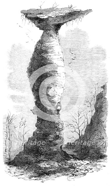 The Jug Rock, in Southern Indiana, 1869. Creator: Unknown.