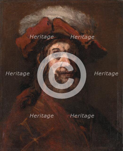 Sketch for The Knight with the Falcon, known as "The Crusader";The Crusader, 1659-1661. Creator: Rembrandt Harmensz van Rijn.