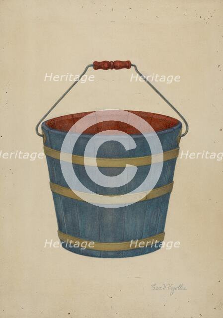 Shaker Bucket, 1941. Creator: George V. Vezolles.