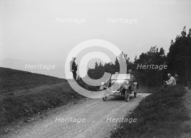 Wolseley 2-seater of A Smith taking part in the Scottish Light Car Trial, 1922. Artist: Bill Brunell.