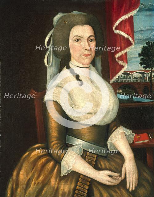 Mrs. Elizabeth Noyes Denison, c. 1790. Creators: Denison Limner, Joseph Steward.