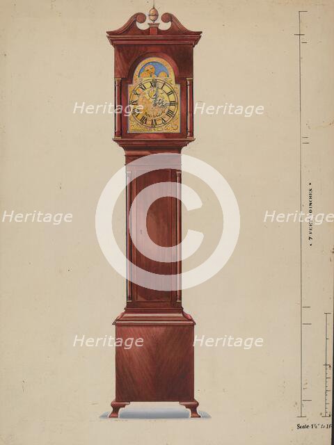 Grandfather Clock, 1936. Creator: Alfred Koehn.