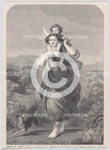 A Labour of Love, from "Illustrated London News", March 24, 1860. Creator: Unknown.