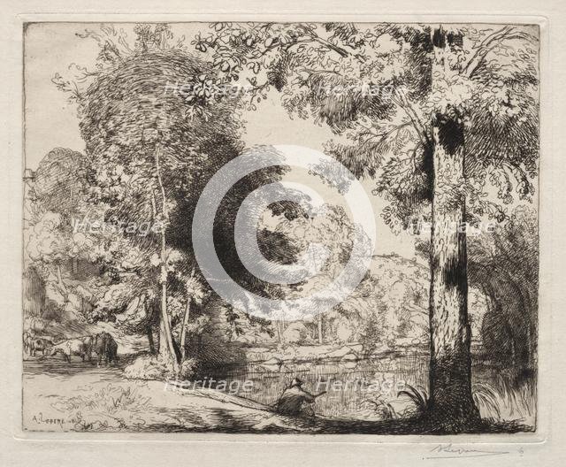 Bords de la Vie, 1908. Creator: Auguste Louis Lepère (French, 1849-1918).