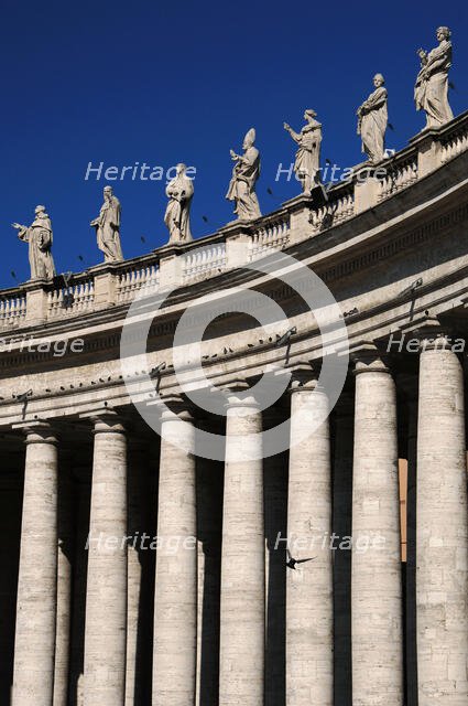 St Peter's Square, Vatican City, Rome, Italy, 2009.  Creator: LTL.