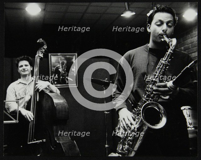 Malcolm Creese and Alex Garnett playing at The Fairway, Welwyn Garden City, Hertfordshire, 1992. Artist: Denis Williams