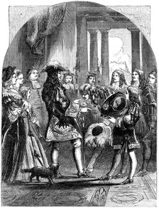James II taking leave of Louis XIV of France, 1689. Artist: Unknown