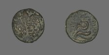 Coin Depicting the God Asklepios (?), probably Late Hellenistic Period, about 200/133 BCE. Creator: Unknown.