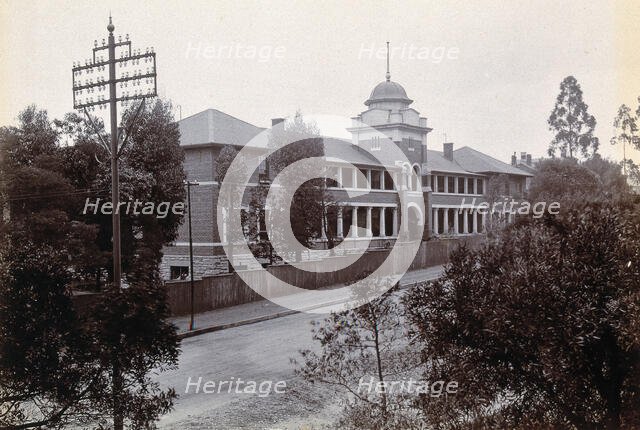 Johannesburg Hospital, South Africa: long two-storey building, possibly divided into wards, c1905. Creator: Unknown.