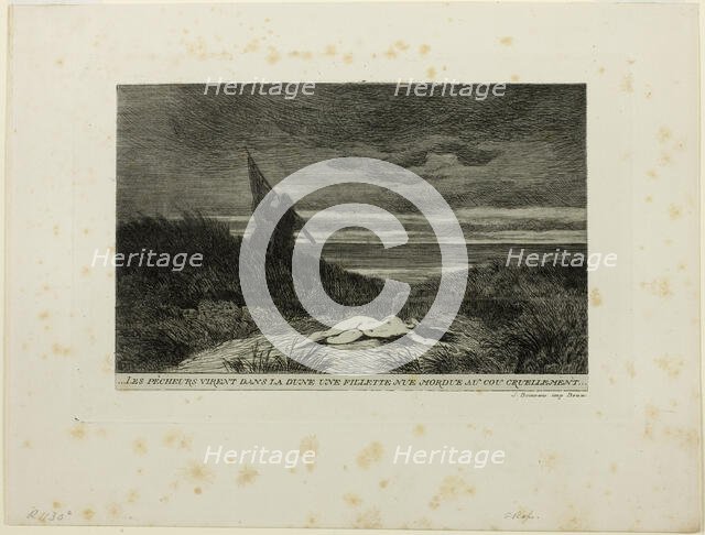 The Werewolf, c. 1867. Creators: Félicien Rops, Edmond de Scham.