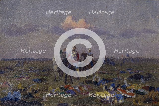 On the Snipes' Field. Artist: Ryabushkin, Andrei Petrovich (1861-1904)