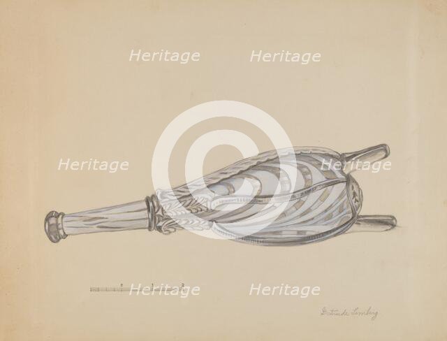 Bellows Bottle, c. 1936. Creator: Gertrude Lemberg.