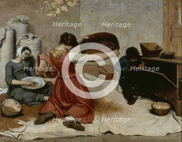The Wheat Sifters (Les Cribleuses de Blé), 1854.