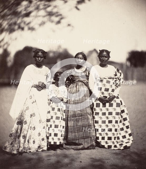 Femmes Betsimisaraka, Madagascar, 1863. Creator: Désiré Charnay.