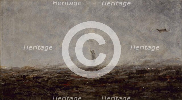 Le Rêve : Paris incendié, septembre 1870, 1870. Creator: Jean-Baptiste-Camille Corot.