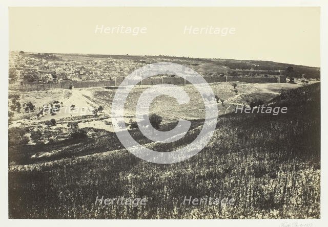 Jerusalem, from the Mount of Olives, No.2, 1857. Creator: Francis Frith.