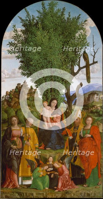 Madonna and Child with Saints, ca. 1520. Creator: Girolamo dai Libri.