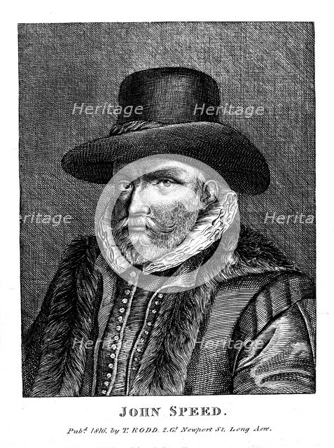 John Speed (1542-1629), English cartographer and historian, 1816. Artist: Unknown