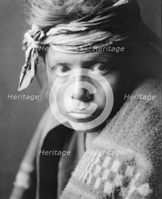 The youth from the desert land-Navaho, c1906. Creator: Edward Sheriff Curtis.