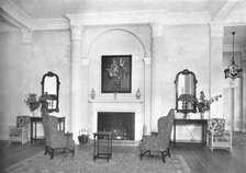 Fireplace at end of lounge, Hotel Royal Bermudiana, Hamilton, Bermuda, 1924. Artist: Unknown.