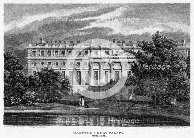 Hampton Court Palace, London, 1814. Creator: John Shury.