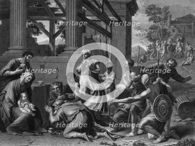 'They presented him with gifts; gold, and frankincense and myrrh', mid-late 19th century. Creator: Francis Holl.